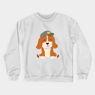 Cute Cartoon Beagle Dog Crewneck Sweatshirt